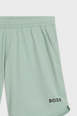 Quick-dry shorts in stretch fabric, Light Green