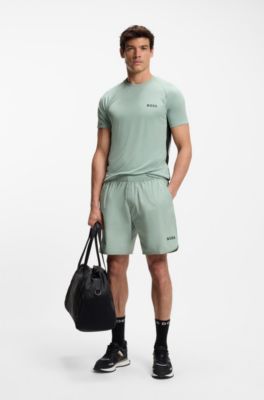 Quick-dry shorts in stretch fabric, Light Green
