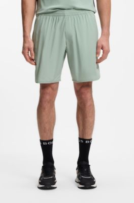 Quick-dry shorts in stretch fabric, Light Green