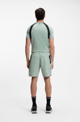 Quick-dry shorts in stretch fabric, Light Green