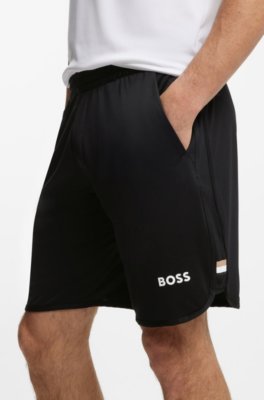 Boss Active Quick-dry shorts in stretch fabric with pocket bags herr – bild 3
