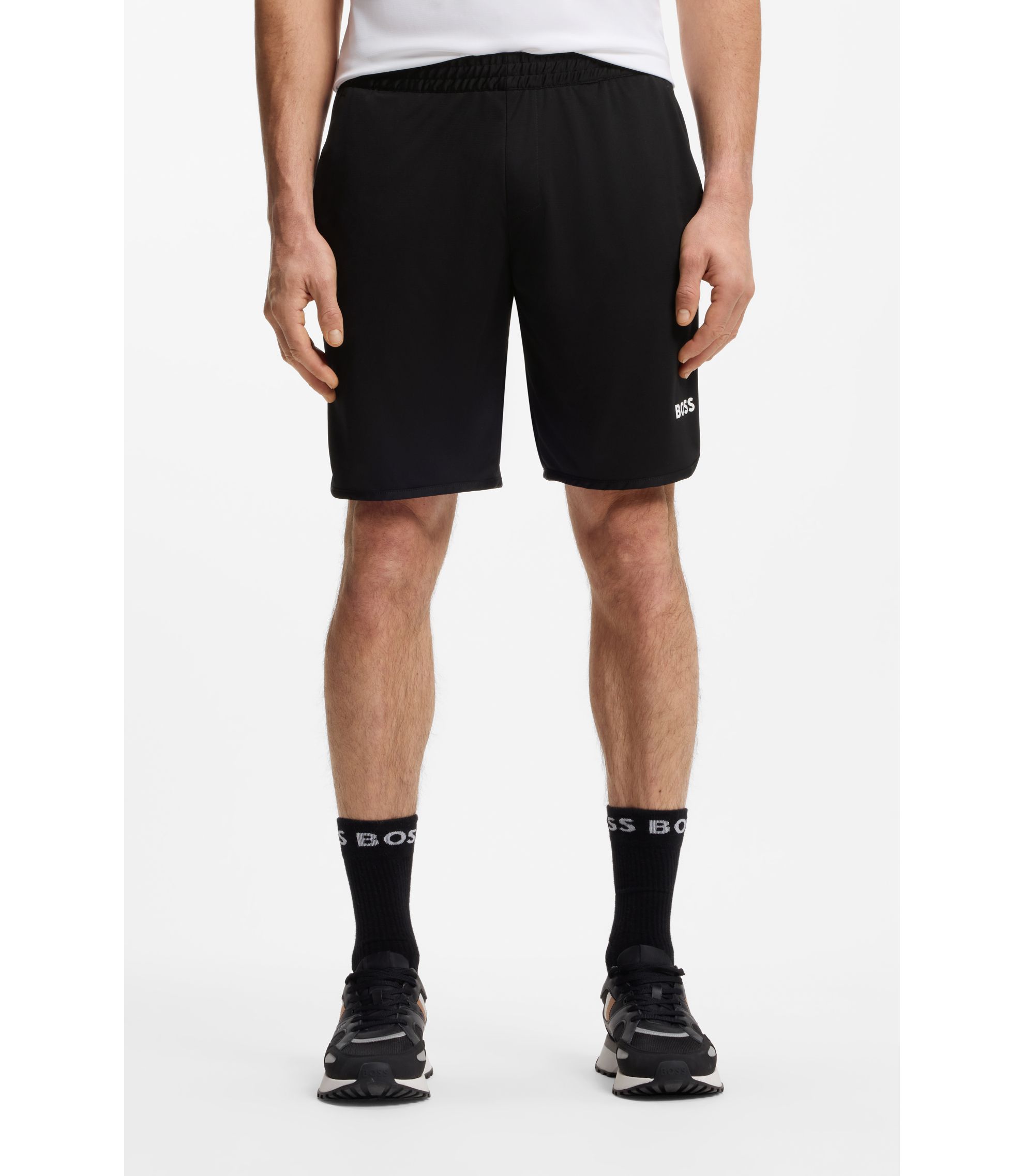 Schnell trocknende Shorts aus Stretch-Gewebe mit Taschen