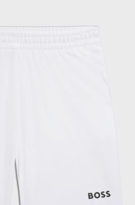 Active Quick-dry shorts in stretch fabric with pocket bags, White