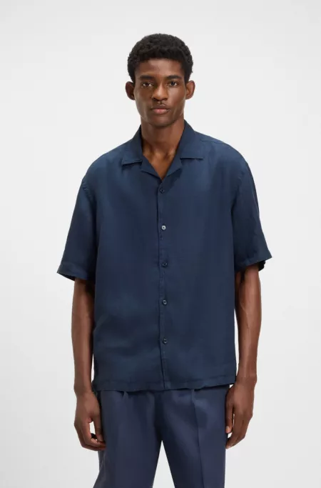 Relaxed-fit shirt in linen