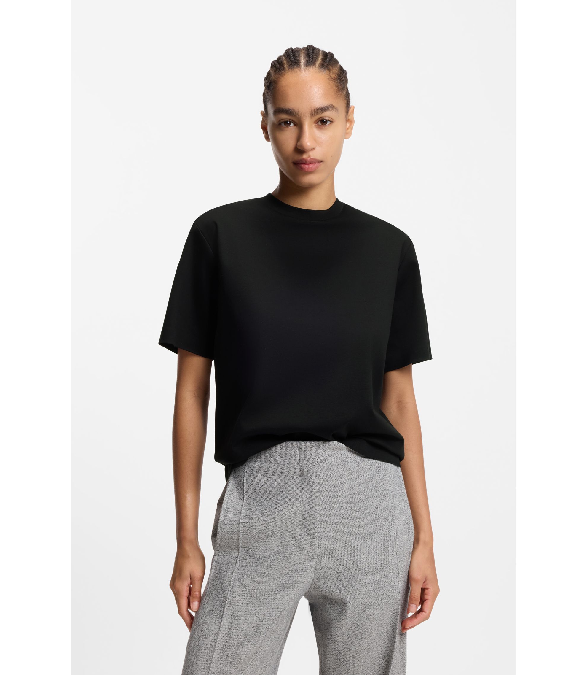 Relaxed-Fit T-Shirt aus merzerisierter Baumwolle