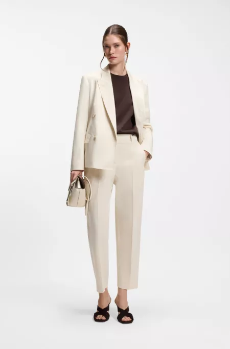 Relaxed-fit T-shirt in mercerised cotton