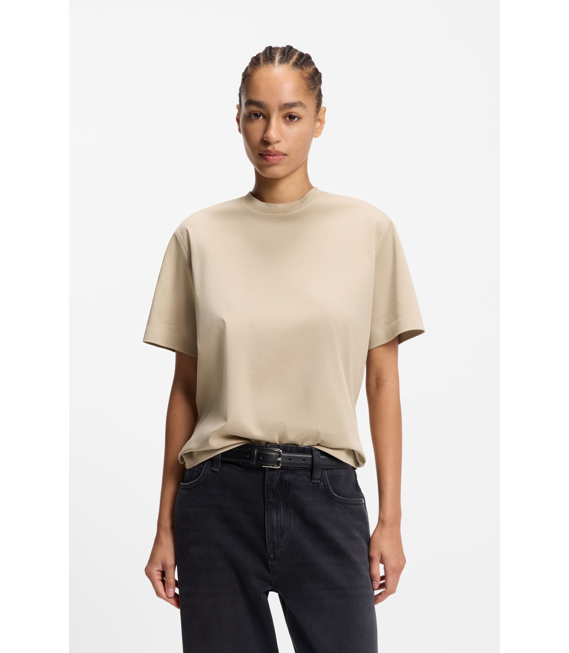 Relaxed-Fit T-Shirt aus merzerisierter Baumwolle