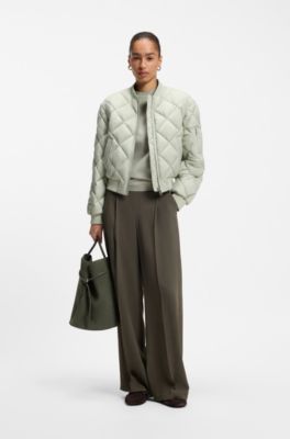 Relaxed-fit T-shirt in mercerised cotton, Light Green