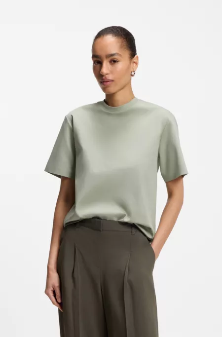 Relaxed-Fit T-Shirt aus merzerisierter Baumwolle