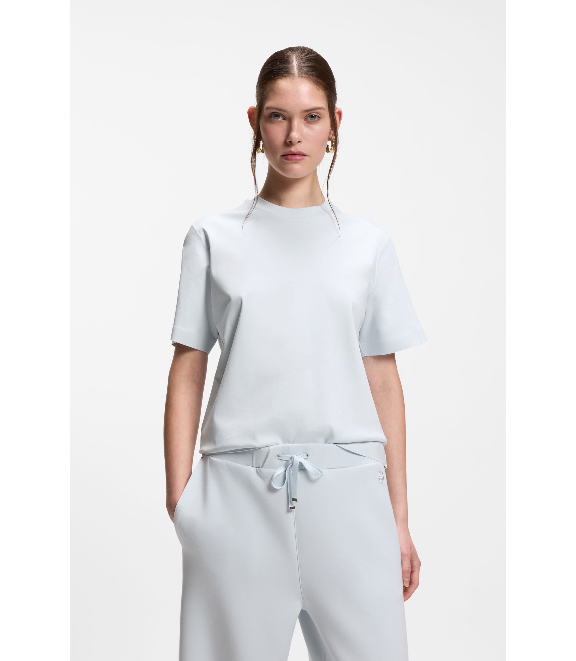 Relaxed-Fit T-Shirt aus merzerisierter Baumwolle