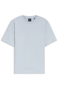 Relaxed-fit T-shirt in mercerised cotton, Light Blue