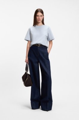 Boss Relaxed-fit T-shirt in mercerised cotton dam – bild 2