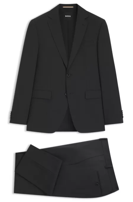 Two-piece regular-fit suit in stretch wool