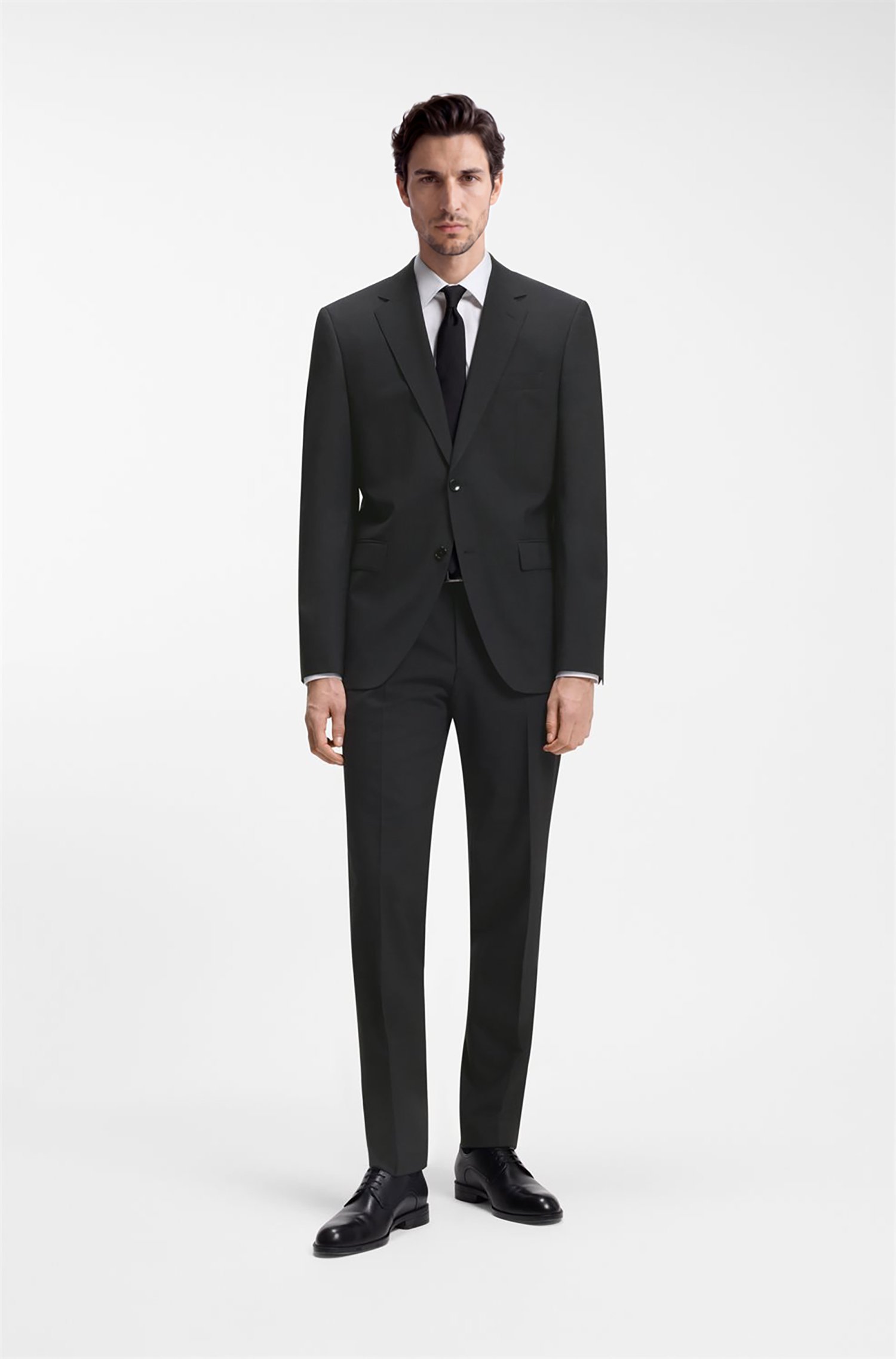 Boss Two-piece regular-fit suit in stretch wool kostymer herr