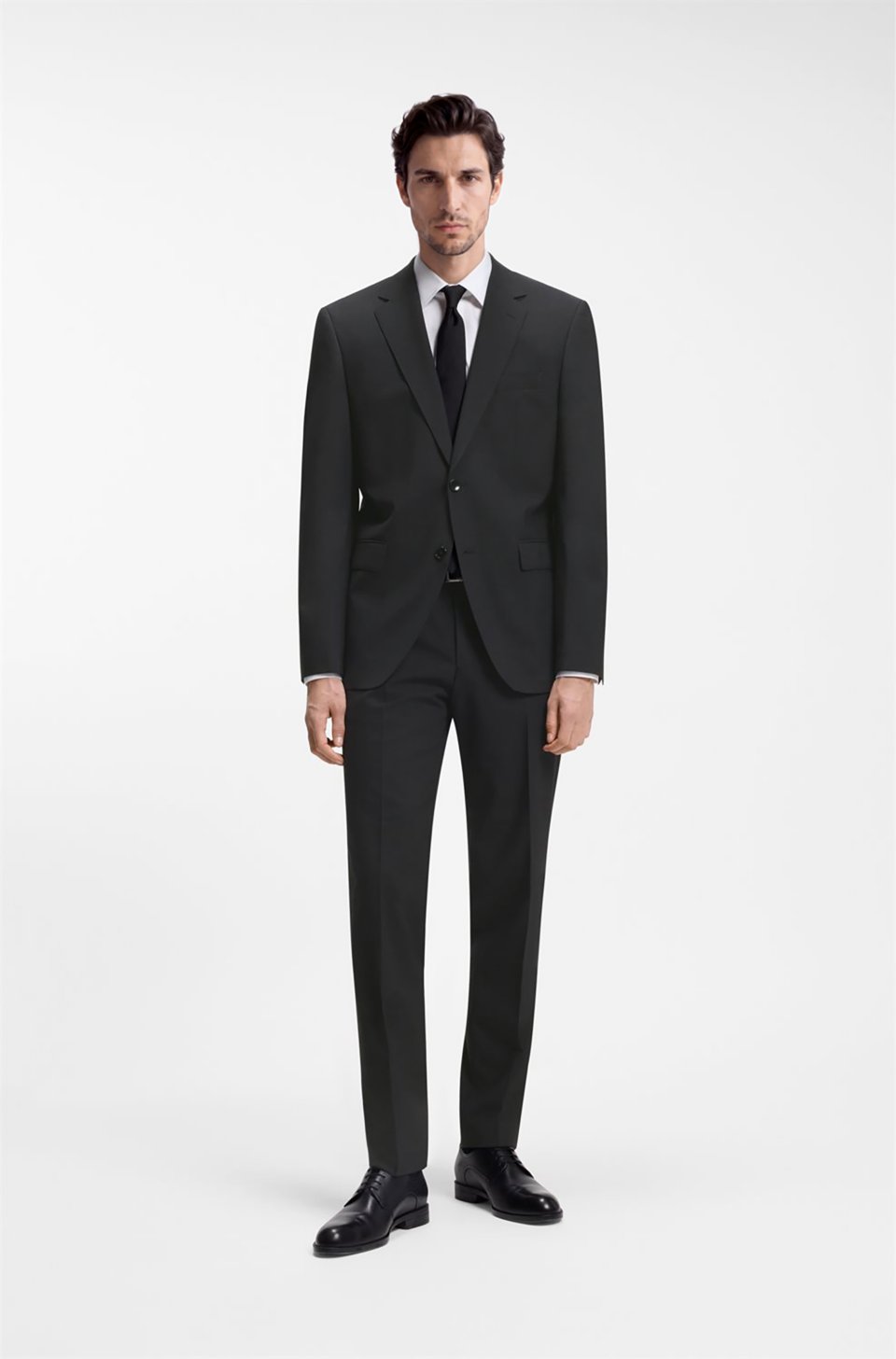 Two-piece regular-fit suit in stretch wool