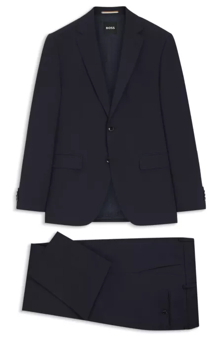 Two-piece regular-fit suit in stretch wool