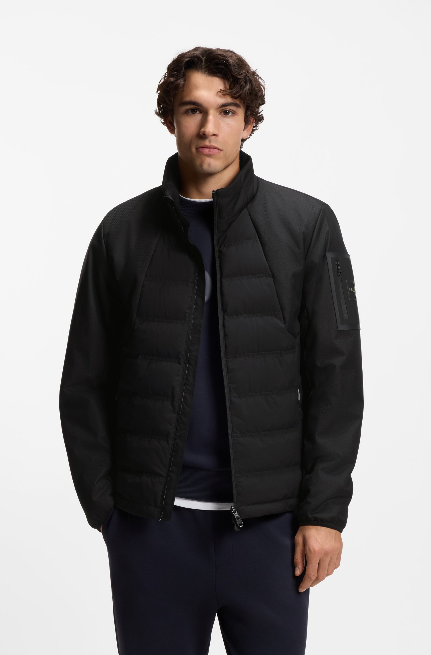 Boss Water-repellent jacket with down filling jackor herr