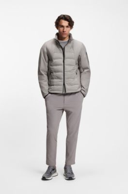 Water-repellent jacket with down filling, Light Grey