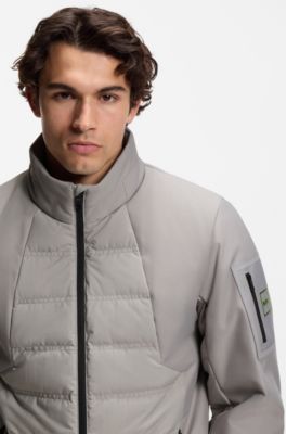 Water-repellent jacket with down filling, Light Grey