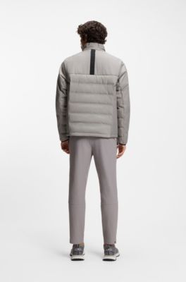 Water-repellent jacket with down filling, Light Grey