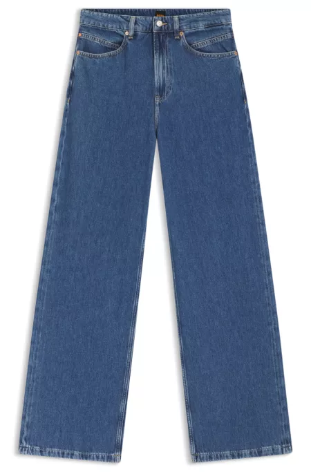 Regular-fit jeans with wide leg
