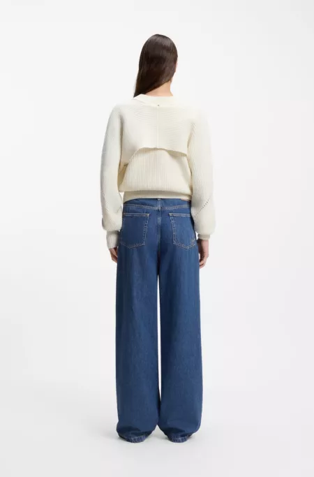 Regular-fit jeans with wide leg