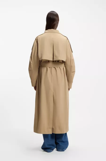 Water-repellent trench coat in an oversized fit