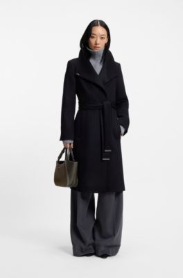 Tote bag in suede and grained leather, Dark Green