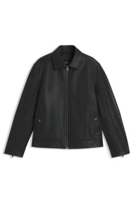 Regular-fit jacket in nappa leather 1