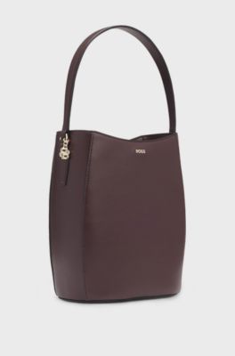 Bucket bag with Double B monogram charm, Light Purple