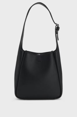 Hobo bag with Double B monogram, Black