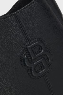 Hobo bag with Double B monogram, Black