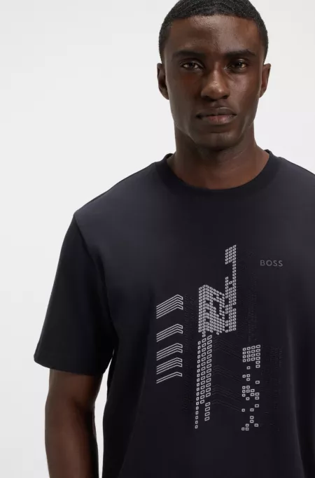 Relaxed-fit T-shirt in cotton jersey with printed artwork