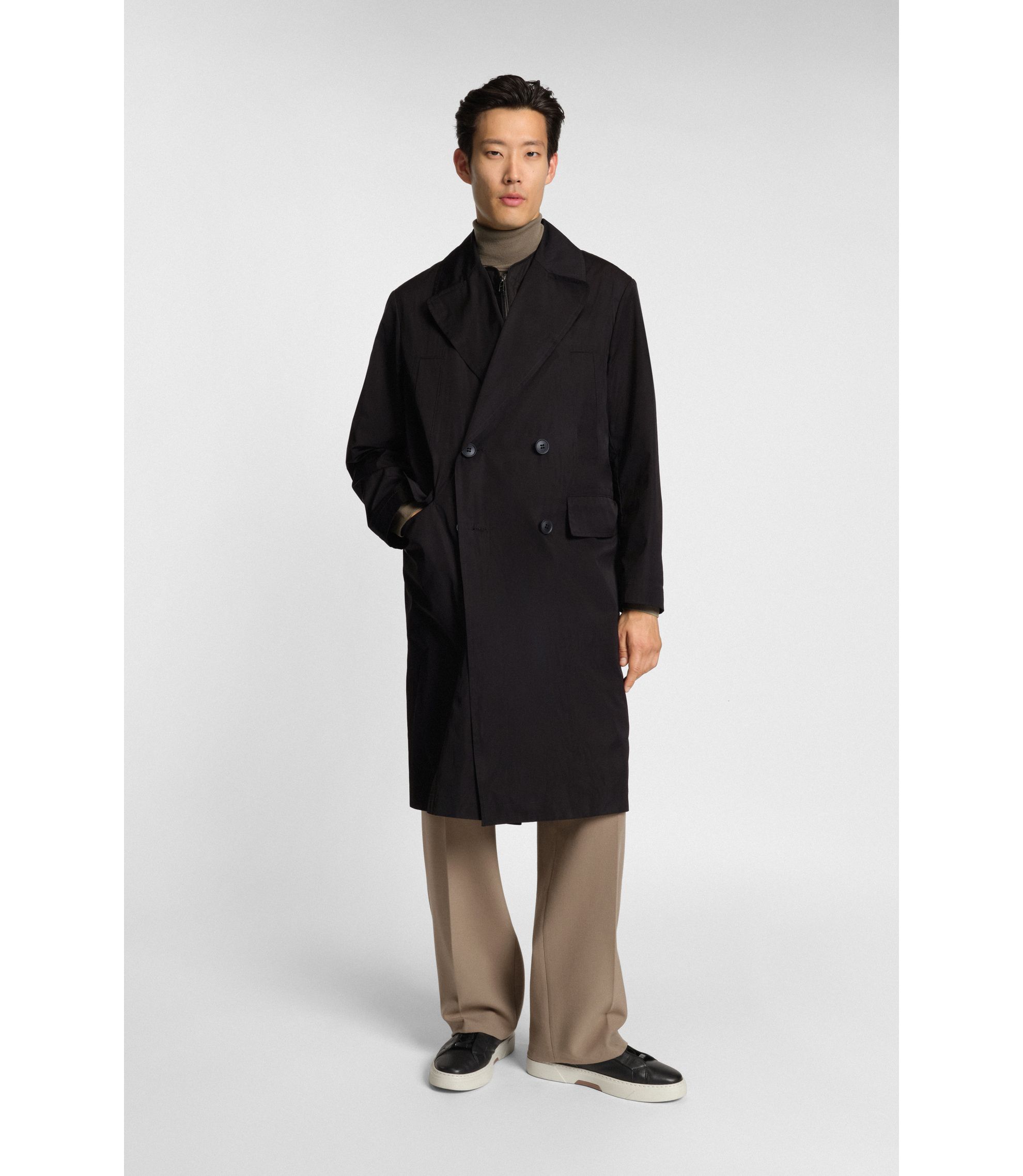 THE CHANGE HeiQ AeoniQ™ wasserabweisender Mantel mit herausnehmbarer Weste