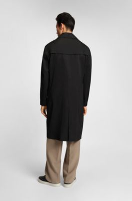 THE CHANGE HeiQ AeoniQ&trade; water-repellent coat with removable vest, Black