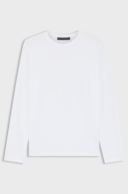 BECKHAM x BOSS T-shirt in cotone mercerizzato, Bianco