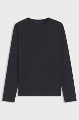BECKHAM x BOSS T-shirt in mercerised cotton, Dark Blue