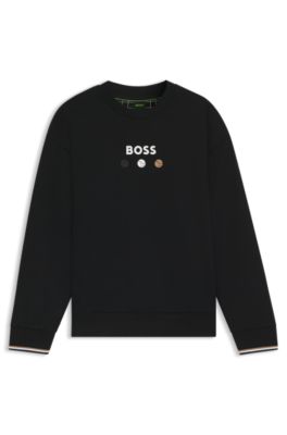 KEN0515 BOSS ブラック トレーナー ロゴ入り HUGO BOSS BLACK ヒューゴボス ブラック トレーナー 50520302