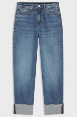 Relaxed-Fit Jeans mit Ballon-Bein, Hellblau