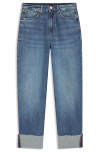 Relaxed-fit jeans with balloon leg, Blue