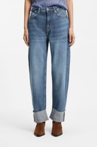 Relaxed-fit jeans with balloon leg, Blue