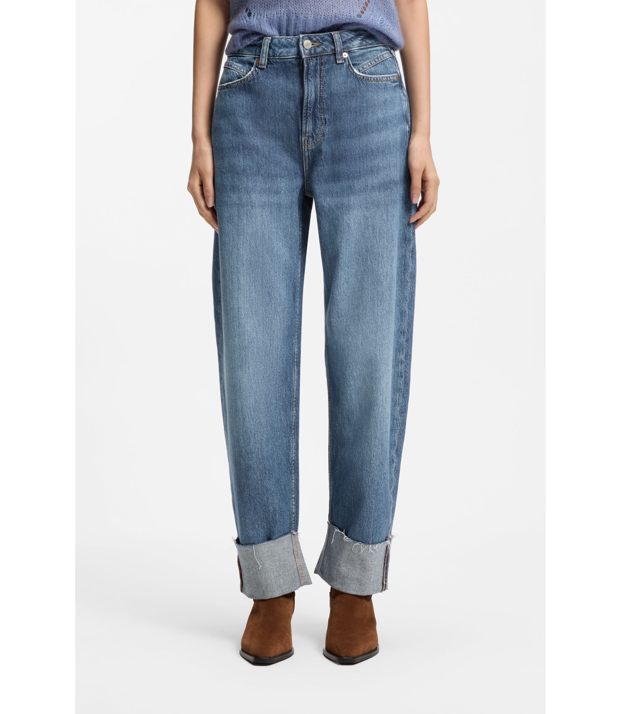 Relaxed-Fit Jeans mit Ballon-Bein