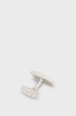 Cufflinks with coloured lines, Black