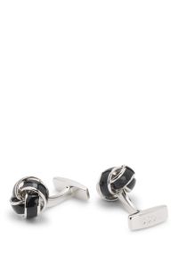 Cufflinks with knot shape, Black