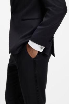 Cufflinks with knot shape, Silver tone