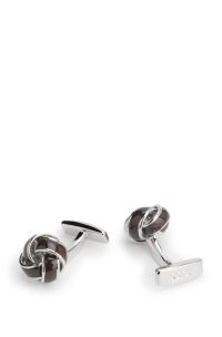 Brass cufflinks, Dark Brown