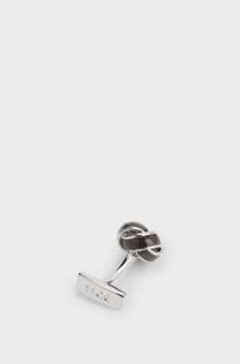 Brass cufflinks, Dark Brown
