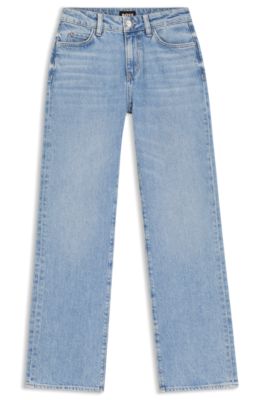 Slim-fit jeans van comfortabel blauw stretchdenim, Blauw