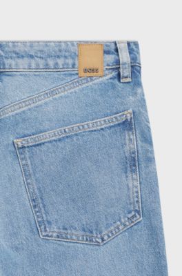 Jeans slim fit in comodo denim elasticizzato blu, Celeste