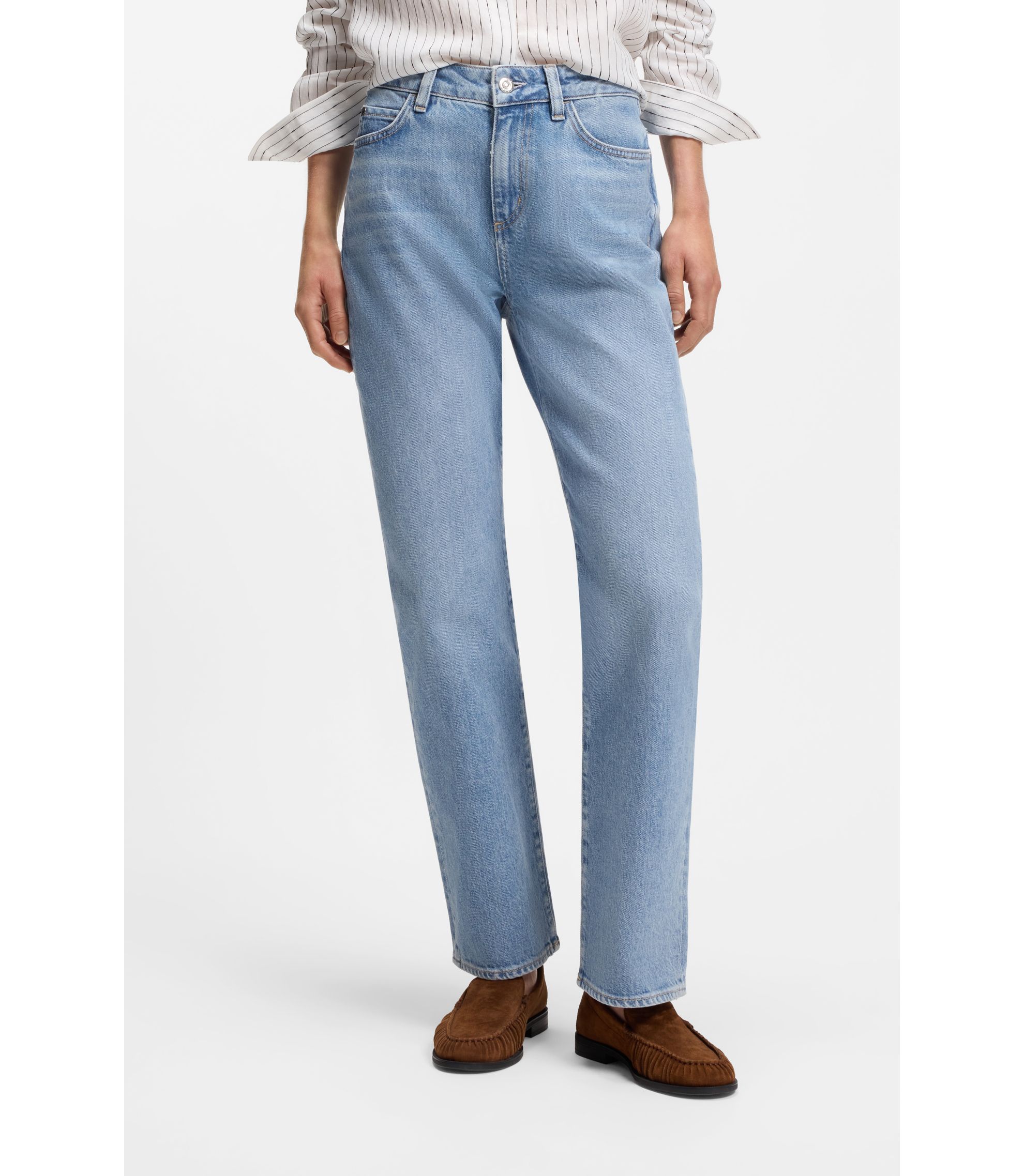 Blaue Slim-Fit Jeans aus bequemem Stretch-Denim